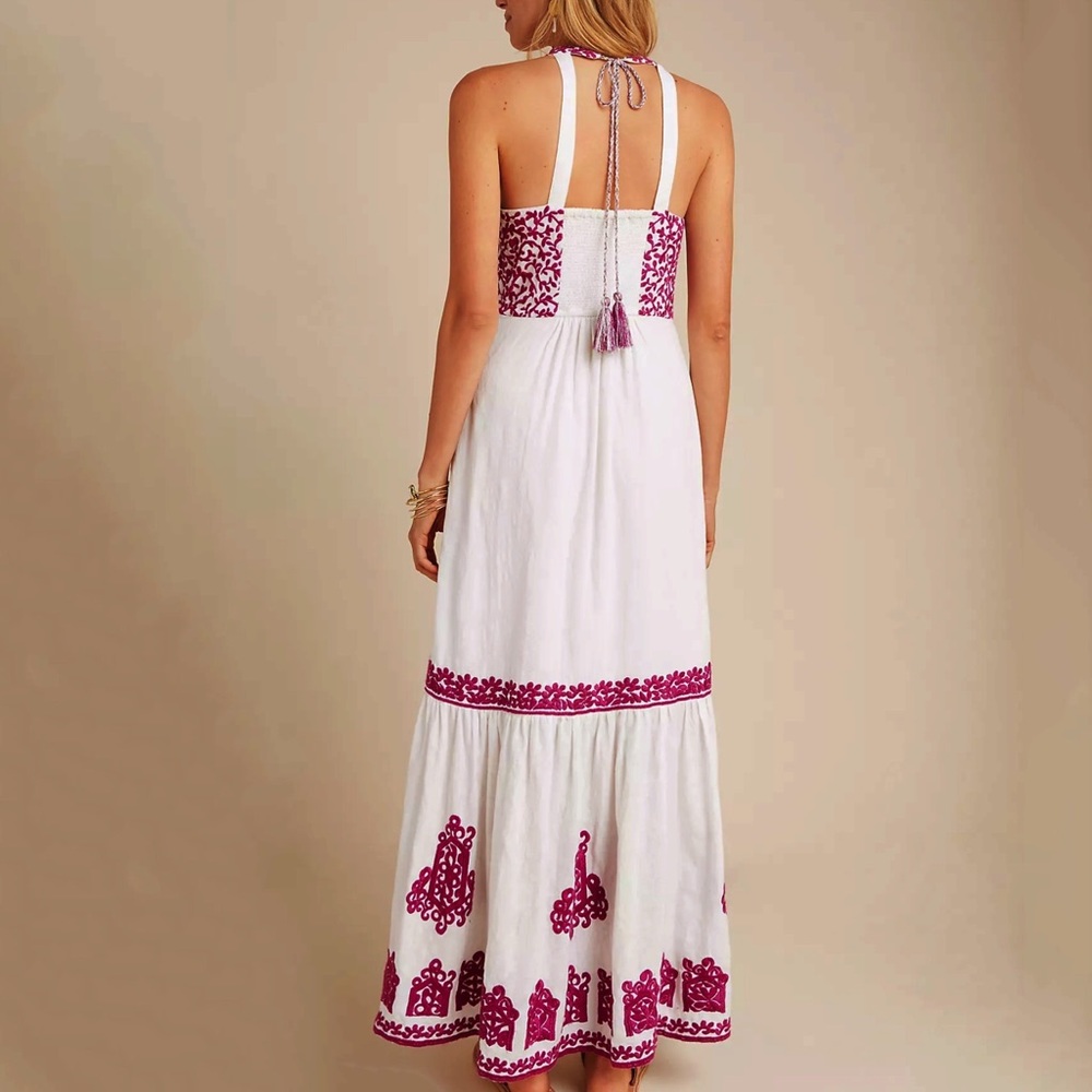 Anthropologie Manuela Embroidered Maxi Dress - Picture 3 of 16